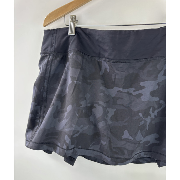 Lululemon Pace Rival Skirt Shorts Skort No Panels Camo Golf Pickleball Size 12 - Picture 5 of 15